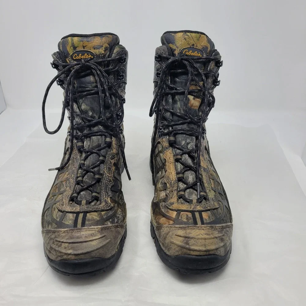 Cabelas Speed Hunter‎ Dry-Plus Camo Hunting Boots Mens 8EE Wide Waterproof
